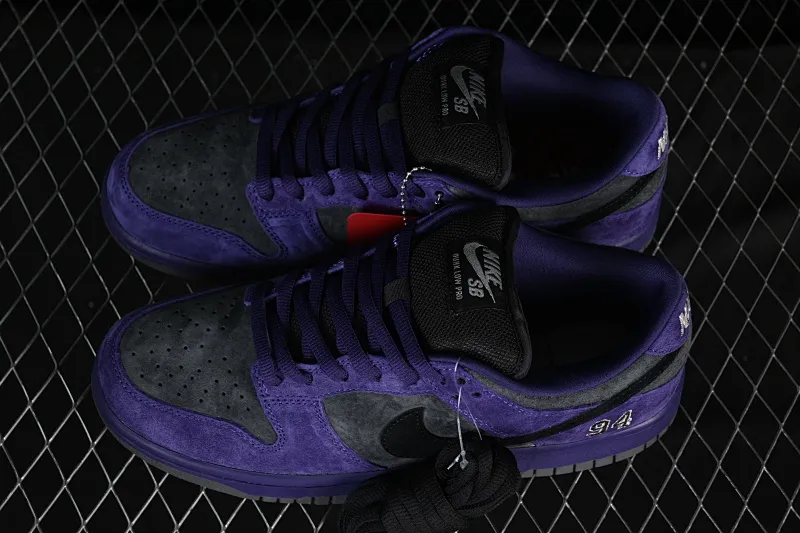 All categories Nk SB Dunk Series Nk SB Dunk Low low-top sneakers C version Supreme x Nike Dunk SB Dunk Low joint gray and purple low-top casual skateboard shoes HQ8487-500